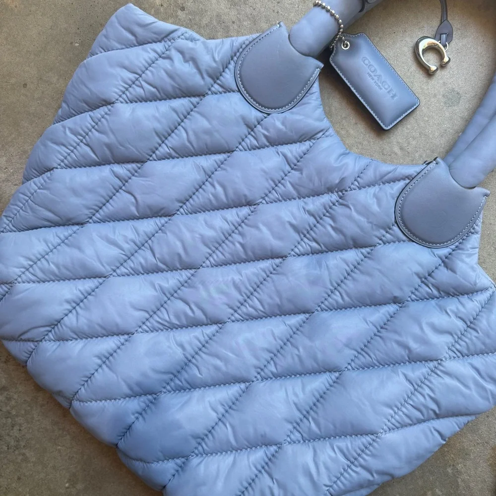 Coach pillow tote